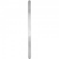 BANDAS METÁLICAS, L. 15,2 CM, A: 6 MM, ALUMINIO, 12UD, GROSOR 1,6 MM