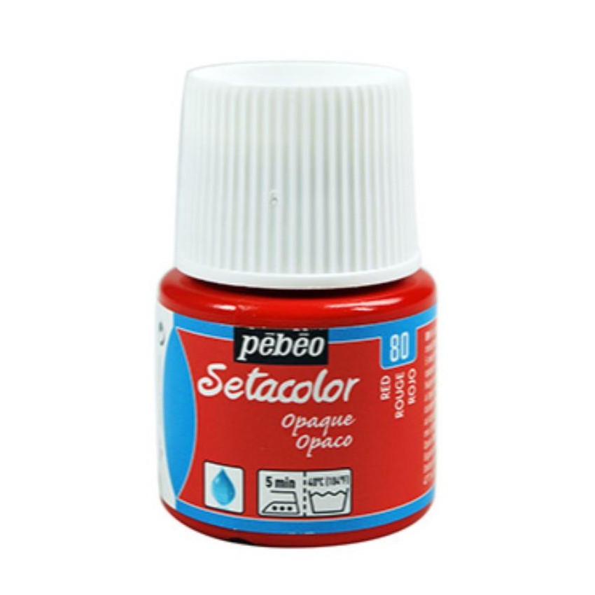 SETACOLOR OPACO PEBEO 45 cc N-80 ROJO