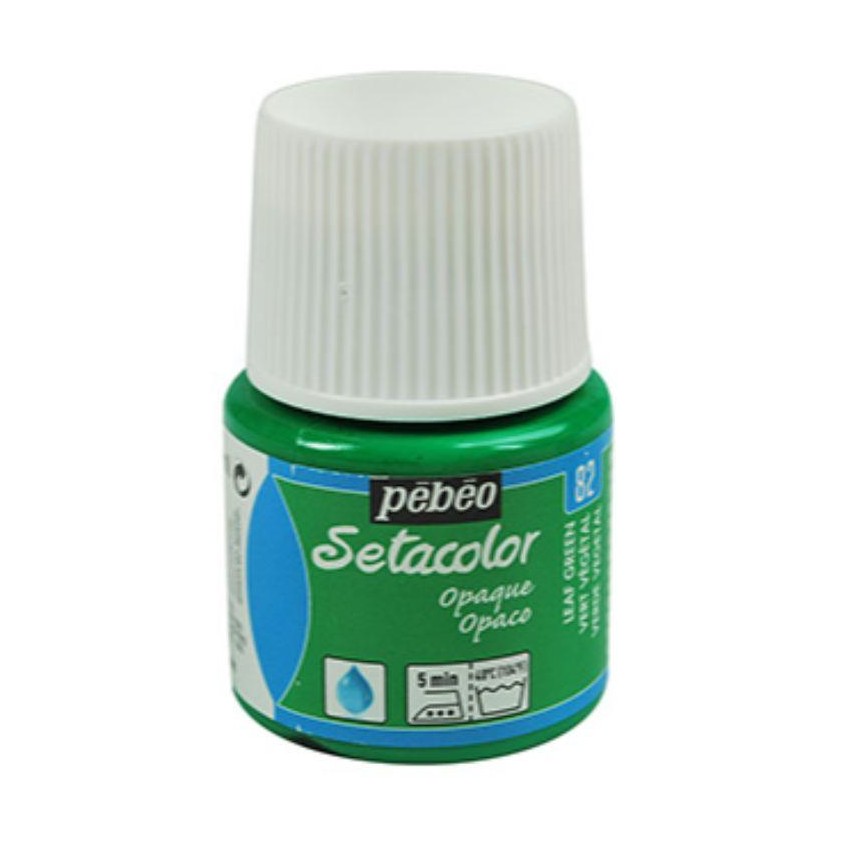 SETACOLOR OPACO PEBEO 45 cc N-82 VERDE HOJA