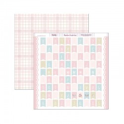 PAPEL SCRAP 2 CARAS SCP-107 ABC/NUMEROS ROSA