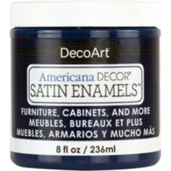 AM.DECOR SATIN ENAMELS 236cc AZUL MAHON    ADSA-14