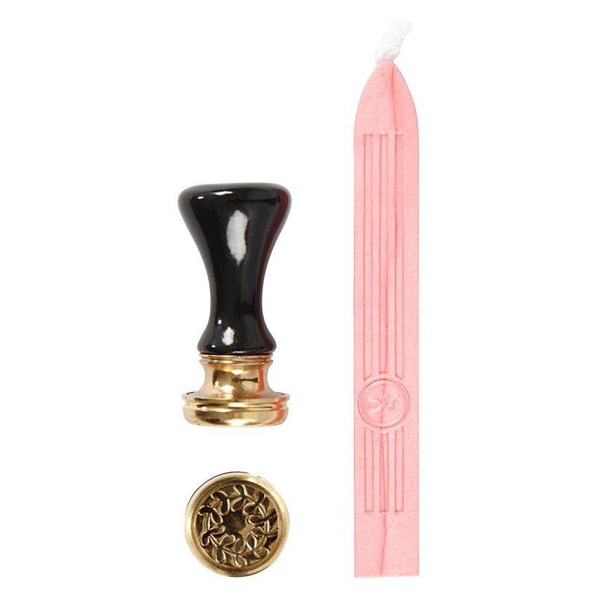 KIT PARA SELLAR CON CERA, ROJO CLARO, DIA: 17 MM, 1SET