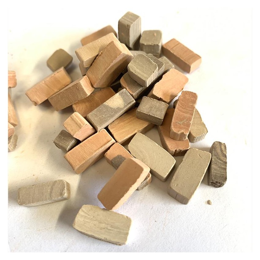 50GR,APROX.100 LADRILL.JASPEAD. MACIZOS VAR.TAMAÑ