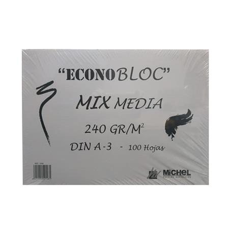ECONOBLOK MIX-MEDIA  A3 240g 100 HOJA