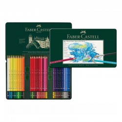 CAJA 60 LAPICES COLORES ACUARELABLES FABER-CASTELL
