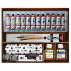 cofre oleo lujo titan 12-t de 20cc + complementos