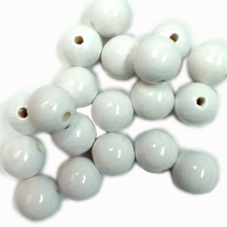 100 bolas redondas alemanas 16mm blanco