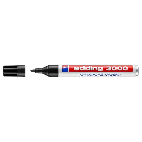 rotulador permanente edding 3000 negro 1,5-3 mm
