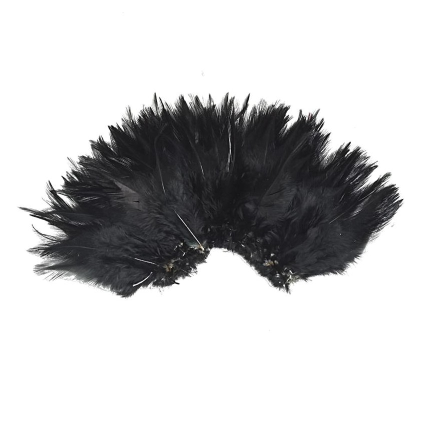 pluma cosida 10cm x 12  negra