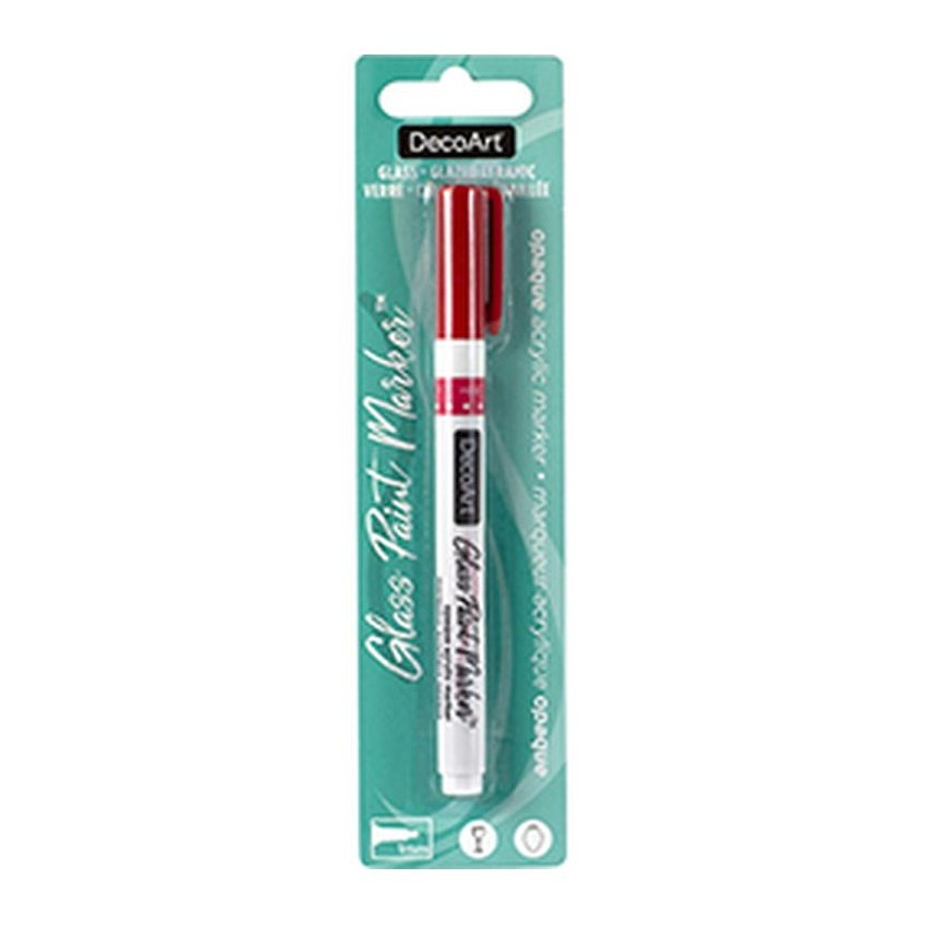 rotulador perm.al agua opaco decoart dgpm55 rojo