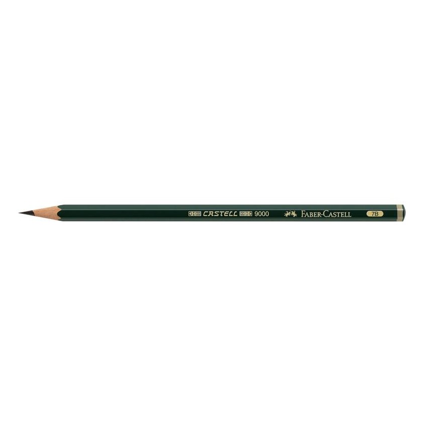 lap. grafito faber castell 9000- 7B exagonal