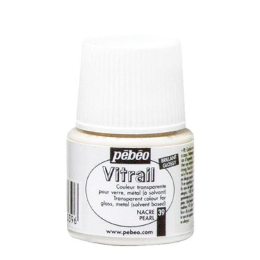 PINTURA VITRAL PEBEO 45 ml N-39 PERLA