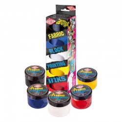 estuche 5 col basicos pintura textil al agua