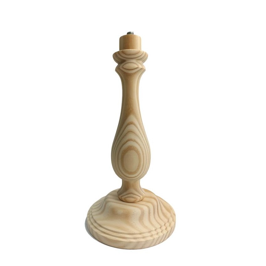 pie lampara pino base red  30cm