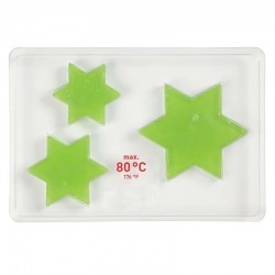 molde decorativo plástico estrellas
