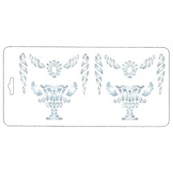 plantilla jarrones               27x13cm 122050117