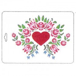 plantilla corazon rosas rusticas 18x25cm 122005005