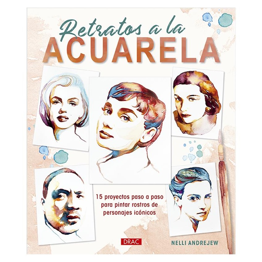 libro drac retratos a la acuarela