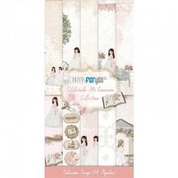 Colección 10 Papeles Scrap Una cara 180gr 6"x12" (Celebrando Mi Comunión Niñas) Papers For You