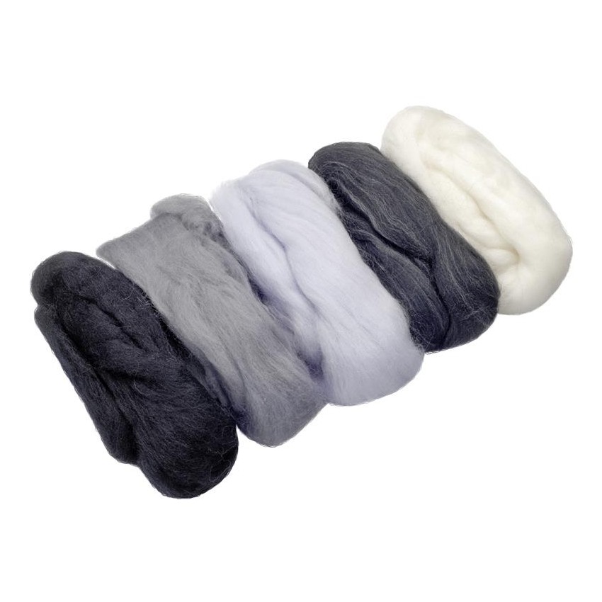 surt 5 col grises lanas enfeltrar de 50g