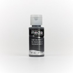 ACRILICO FLUID MEDIA® Valor gris oscuro 3 (Serie 1)