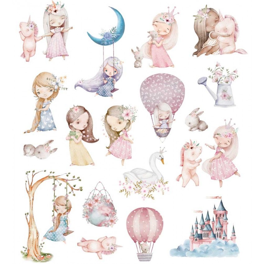 Die Cuts 18 pzs 300gr. Princess Secrets