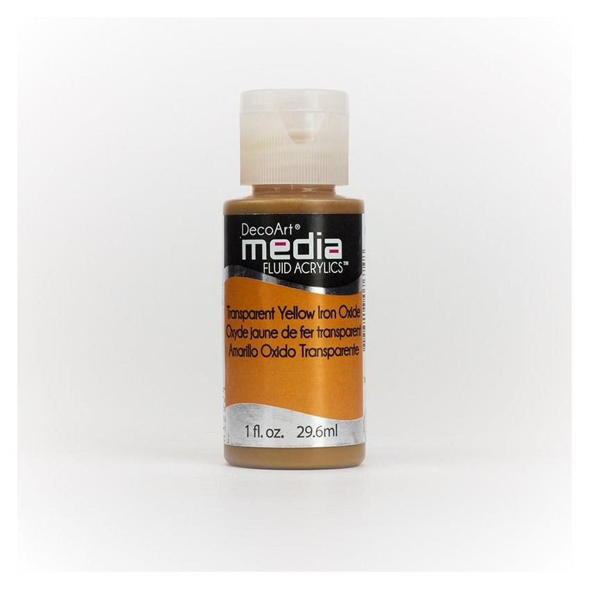 ACRILICO FLUID MEDIA® Oxido de Hierro Amarillo Transparente (Serie 2)