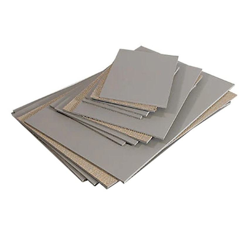 plancha de linoleo gris 16x22 cm