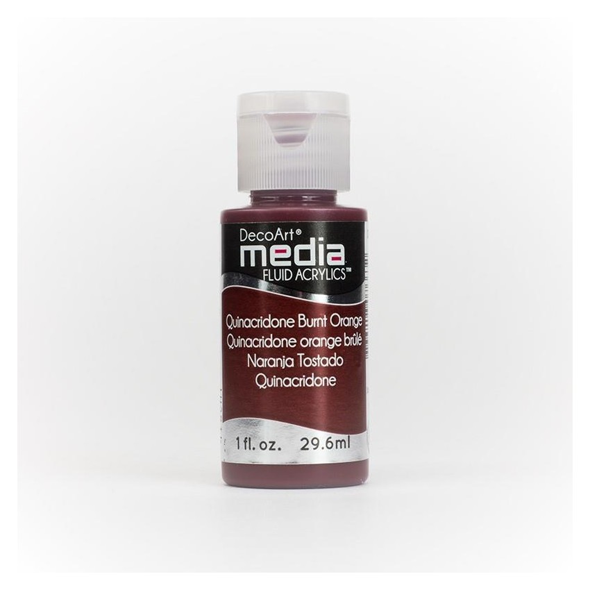 ACRILICO FLUID MEDIA® Quinacridona Naranja Quemada (Serie 5)
