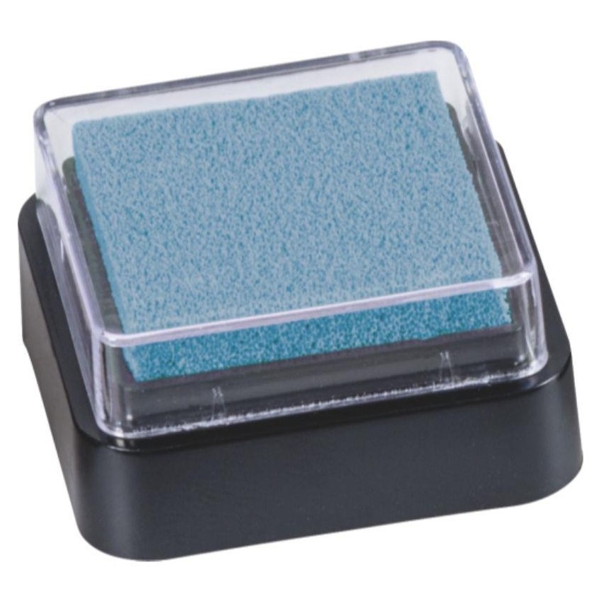 TAMPON TINTA HEYDA MINI 3x3cm CELESTE