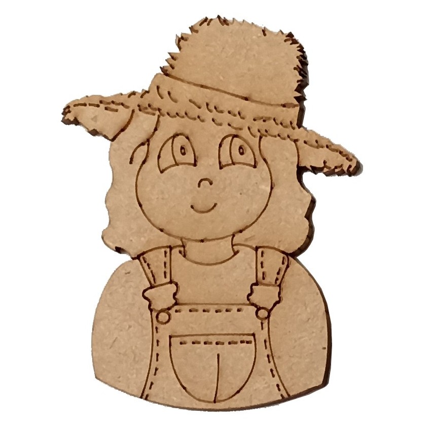silueta mery jardinera 7x5cm