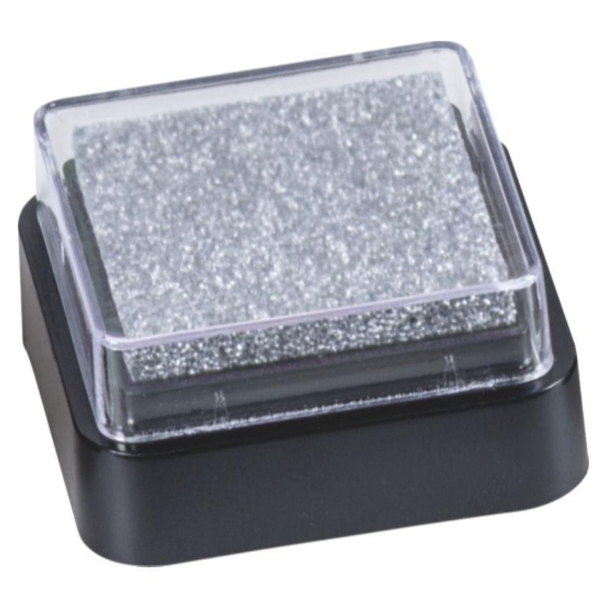 TAMPON TINTA HEYDA MINI 3x3cm PLATA