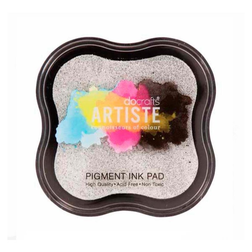 TAMPON TINTA ESTAMP.DOCRAFTS 5,5x5,5cm PLATA