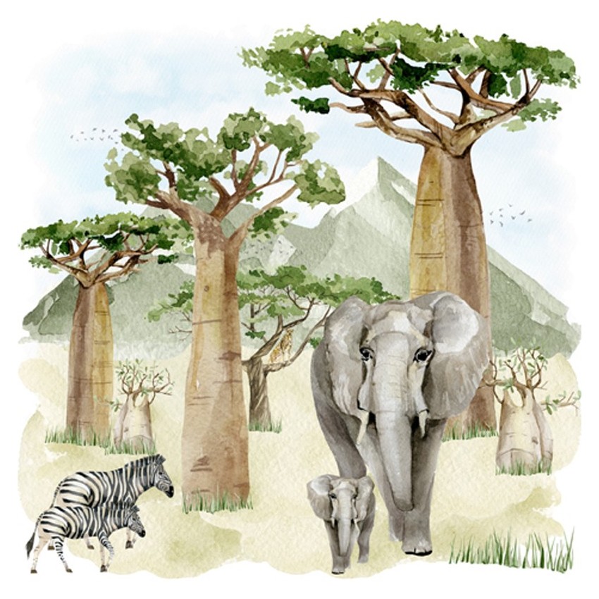 paque 20 servilletas Elefante 346025