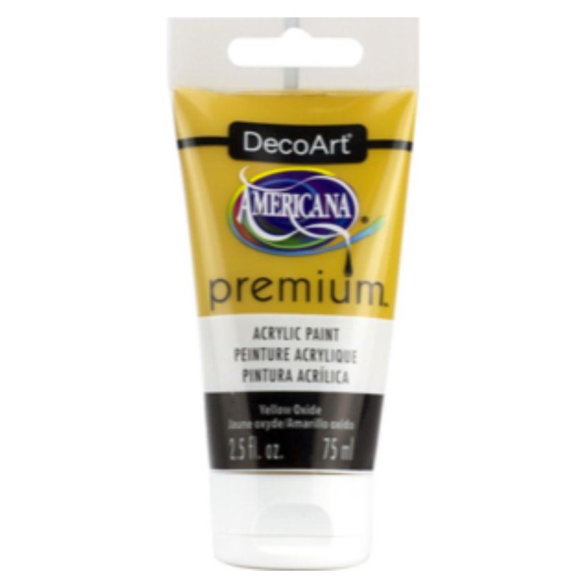 ACRYLI.AMER.PREMIUM TUBO 75cc YELLOW OX.    DTA-15