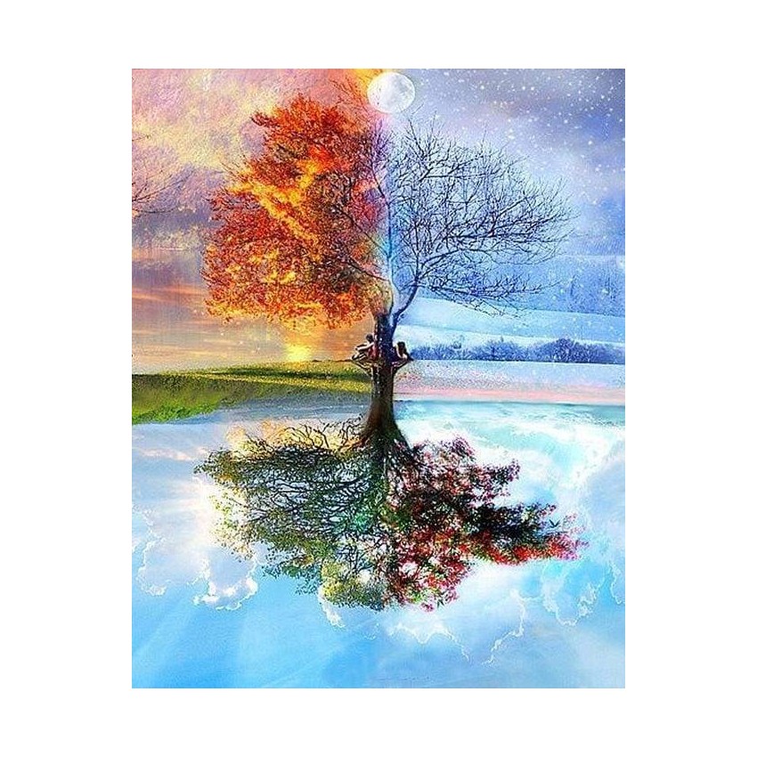 Arbol de las estaciones Pintar por...