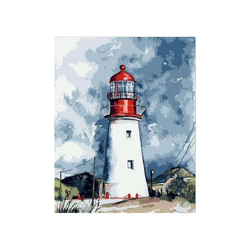 Faro Pintar por numeros sobre...