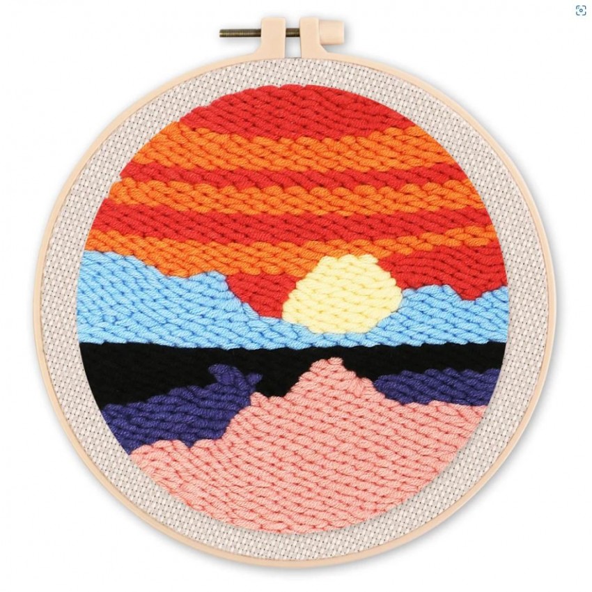 Atardecer Set Punch needle 20 cm diam.