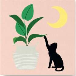 Gato y planta Mini pintar...
