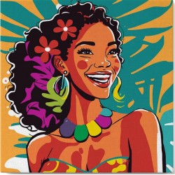 Mujer de lilas Pop Art Mini...