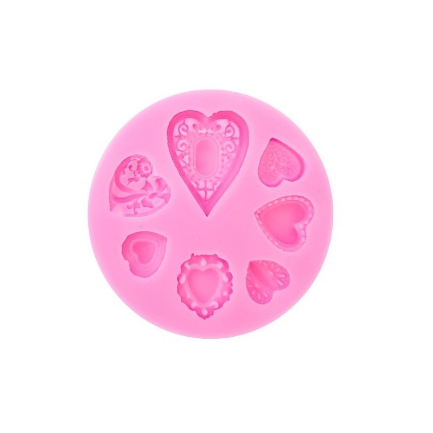 Molde de Silicona 008 Corazones