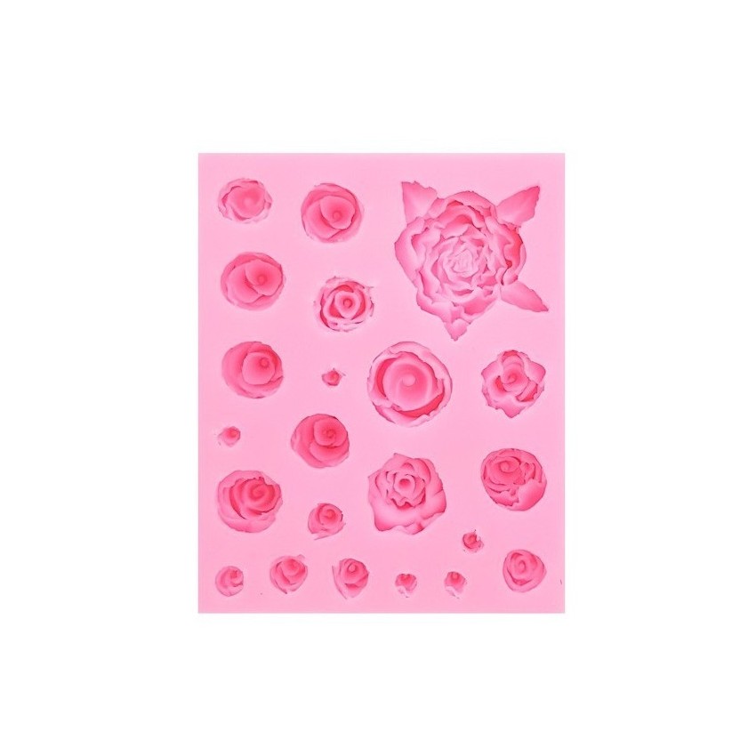 Molde de Silicona 015 Rosas