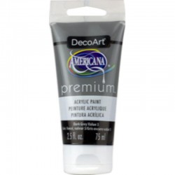 ACRYLI.AMER.PREMIUM TUBO 75cc DARK GREY V.3 DTA-38