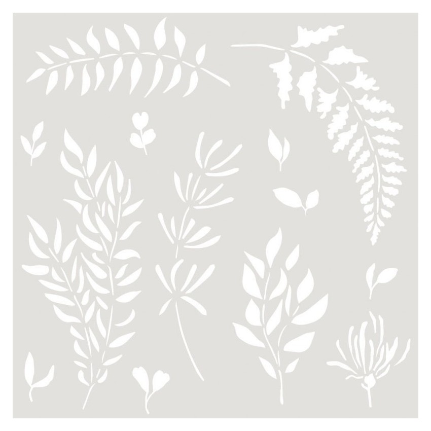 Stencil Deco Floral 052 Hojas (S) 20...