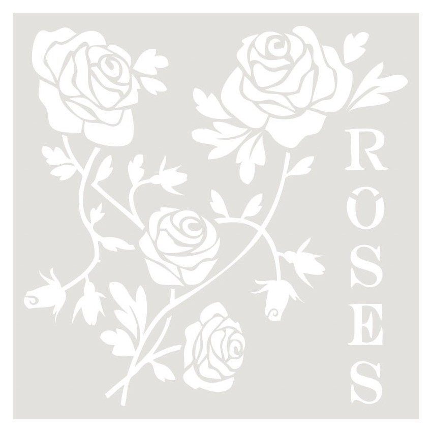 Stencil Deco Floral 015 Roses (M) 25...