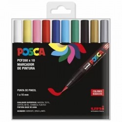 estuche 10 rot. posca...