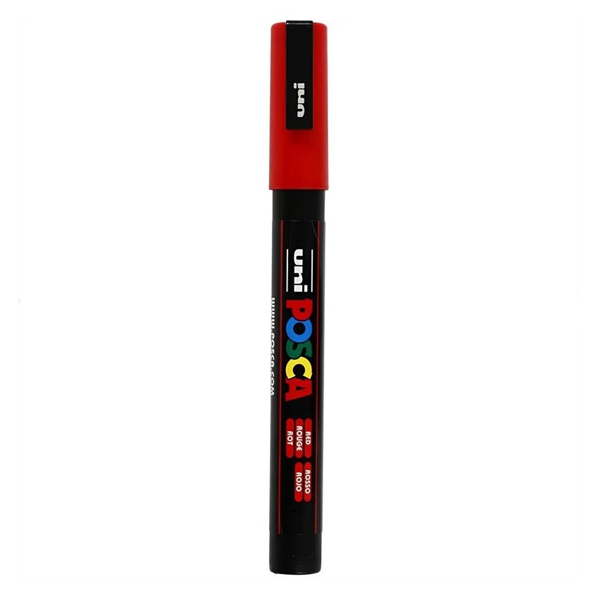rot. posca pc-3m 1,3mm rojo