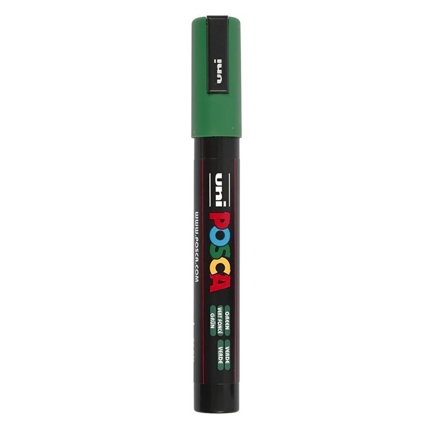 rot Posca PC-5M  2,5 mm verde