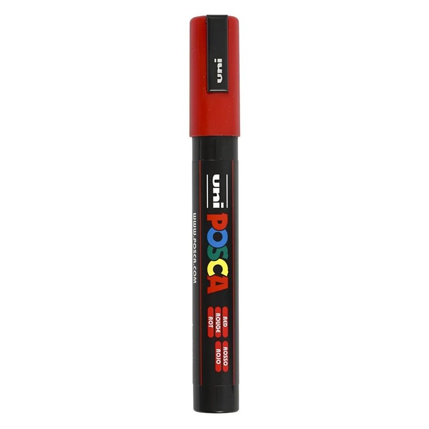 rot Posca PC-5M  2,5 mm rojo