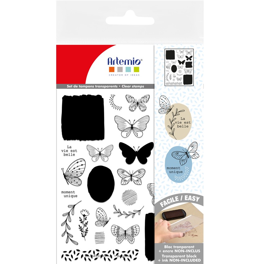 Set de sellos transparentes Mon...